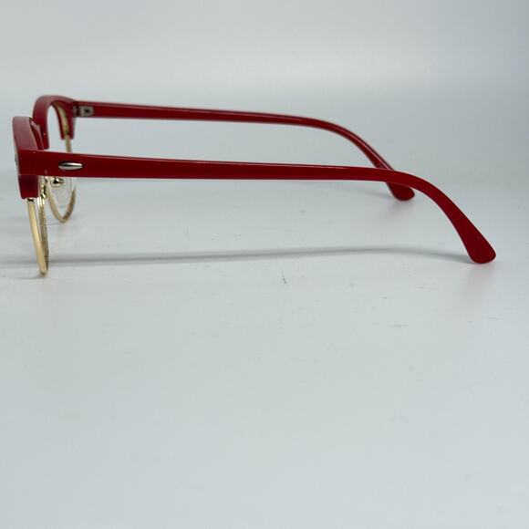 Zenni Metal Eyeglasses 158718 Designer Red Gold Half Rim Frames Only H17435 - Picture 2 of 6